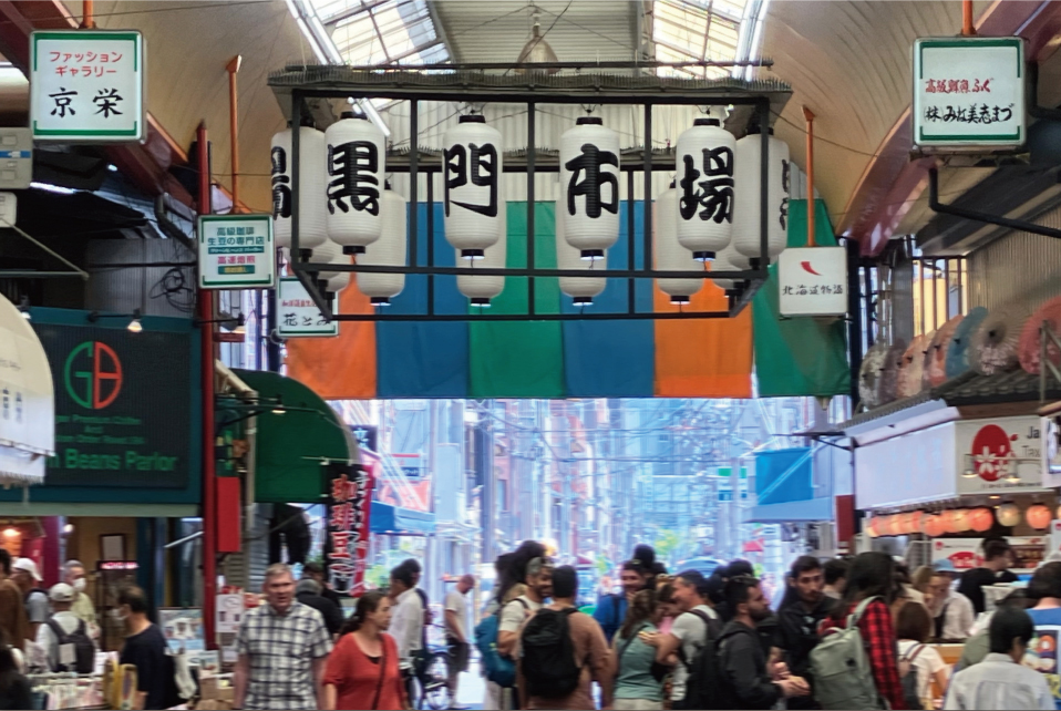 Kuromon Ichiba is popular among inbound visitors