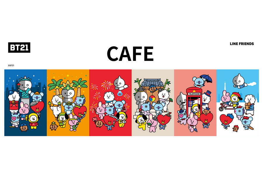 BT21カフェ クリアファイル ありえん