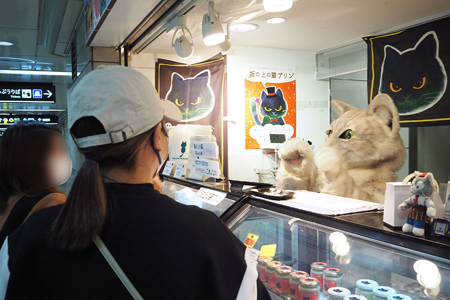 通行人が立ち止まる 衝撃の アルバイト猫 が再び大阪へ Lmaga Jp